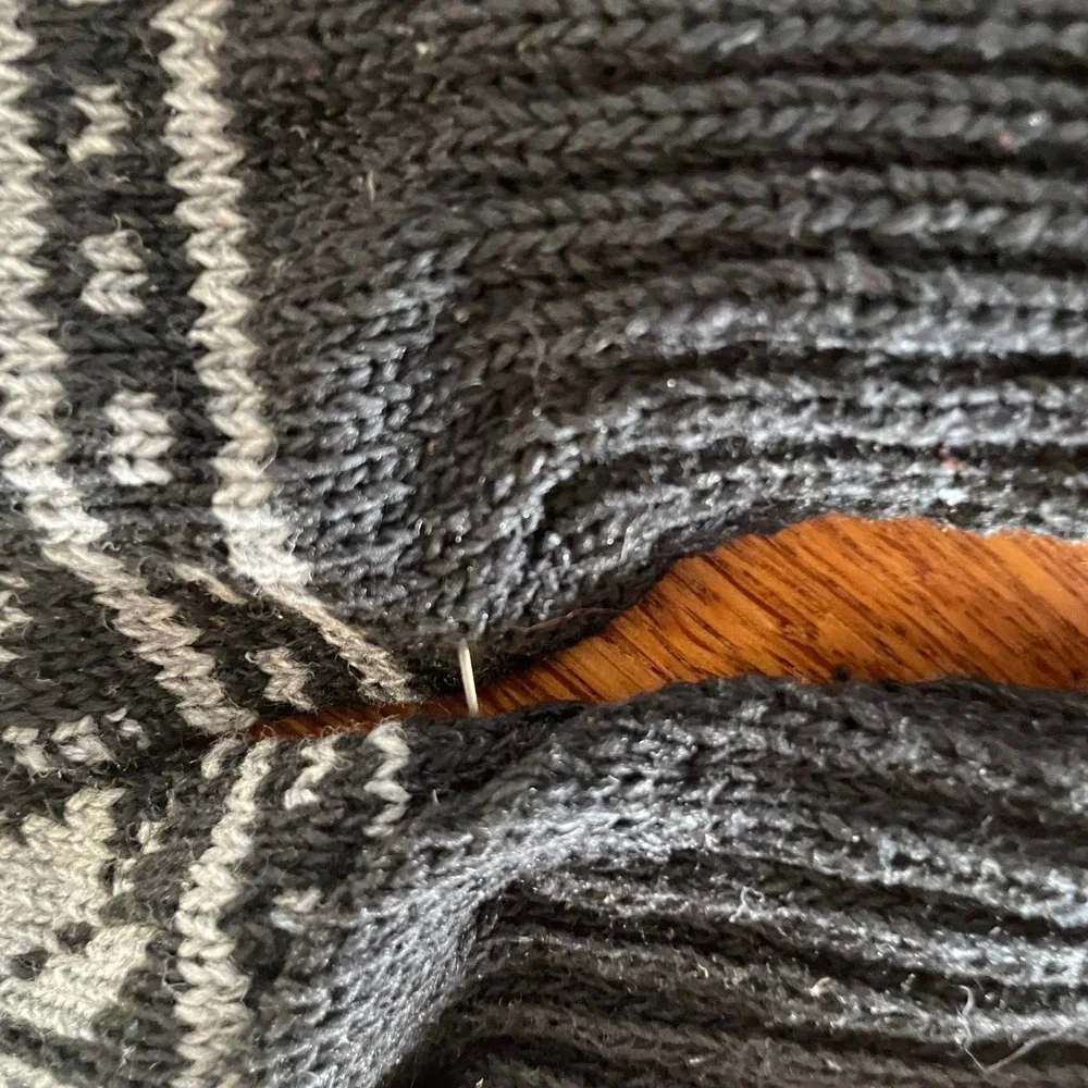 Fair Isle Gloves‎ Adult Black Knit Warm Stretch Winter Outdoor unbranded NWOT